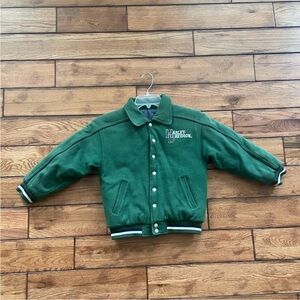 HARLEY DAVIDSON HD size 7 reversible kids wool bomber jacket